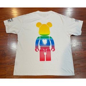 MEDICOM TOY WHITE SHIRT SIZE LARGE